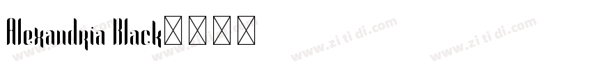 Alexandria Black字体转换